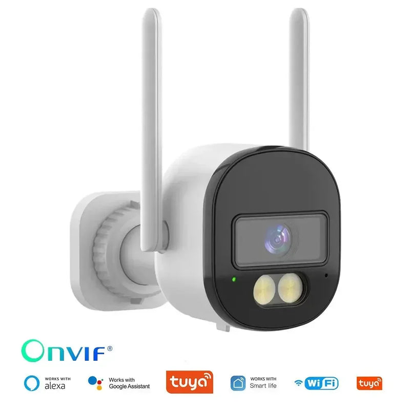 Tuya 5MP Bullet Camera 2.4G 5G Dual Band Wifi Security CCTV Camera Voice Talk Outdoor Night Vision AI Surveillance Support Onvif