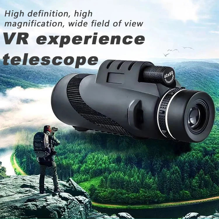 80X100 Powerful Monocular High Definition Zoom Night Vision Telescope Binoculars with SmartPhone Holder for Hunting Camping