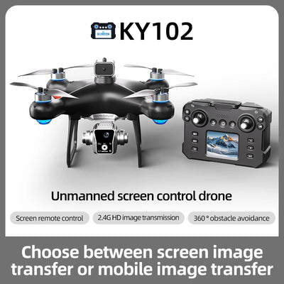 Xiaomi New KY102 Drone 8K HD Dual-Camera Aerial Photography Obstacle Avoidance Brushless Motor With Screen Remote Control Drone