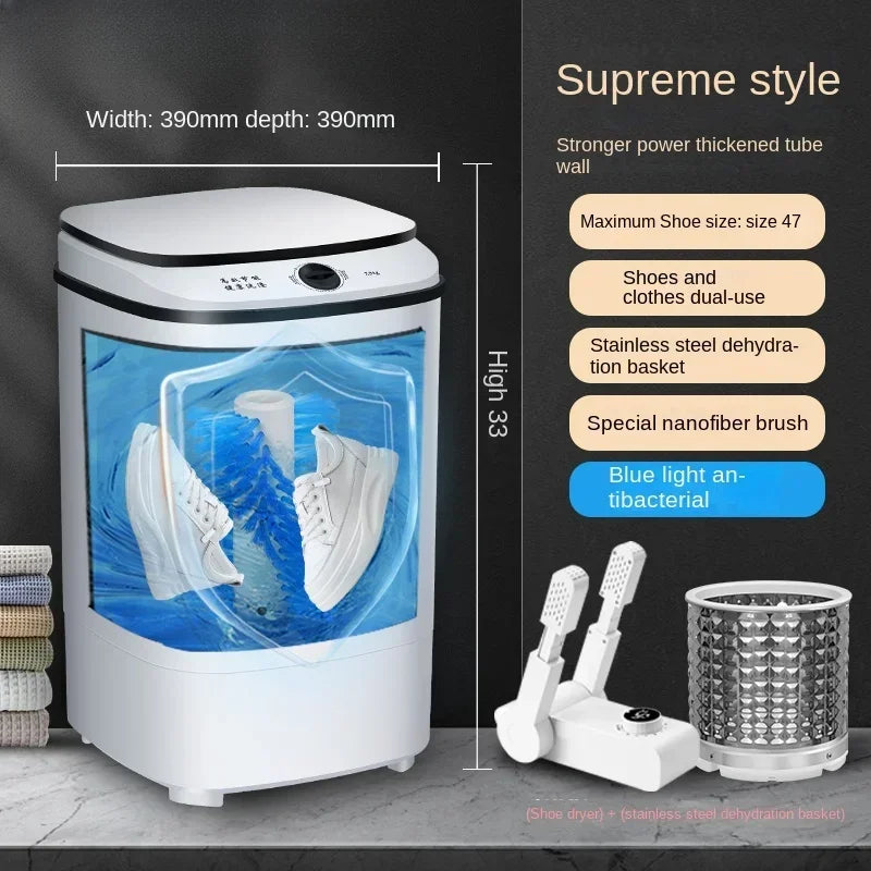 220V Shoes Washer Fully Automatic Household Small Brush Shoes Machine Shoe Washing And Drying Machine