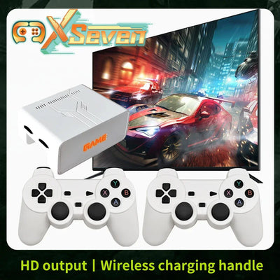 X7 Video Game Console Portable Wireless Game TV Stick Retro Game Console 4K HDMI Output Support Multiplayer 3D Games 10000+