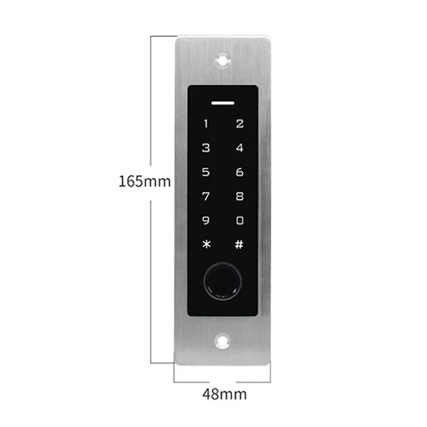 EF4 IP66 Waterproof Metal Fingerprint Electric Lock Embedded keypad Access Control Lock RFID 125Khz Reader WG26 1000 User