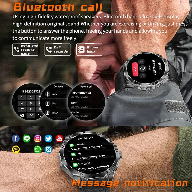 New Sports Track Smart Watch 1.85-Inch Ultra HD AMOLED Screen 710 Mah Battery Bluetooth Call SmartWatch For Huawei Android IOS