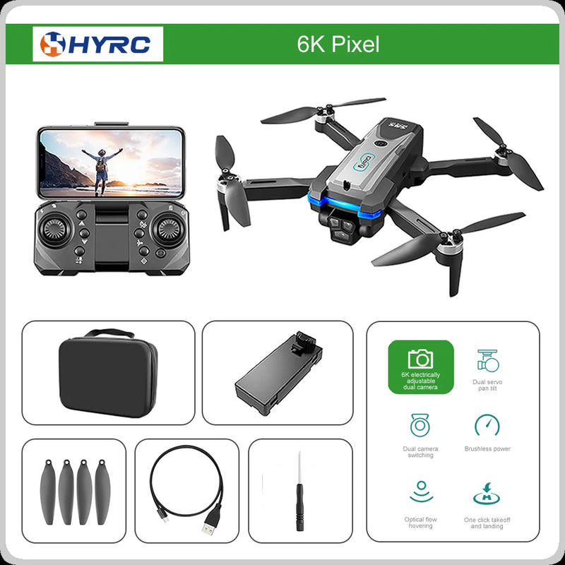 RC Global UAV Drone S8S 5G WIFI FPV 8K HD Dual Cameras Professional Wide Angle Aerial Photography Helicopter Quadcopter Toy Gift