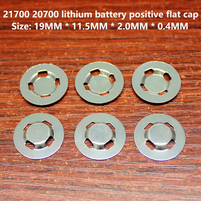 100pcs/lot 21700 Lithium battery can spot welding positive flat head cap 21700 lithium battery negative film battery accessories