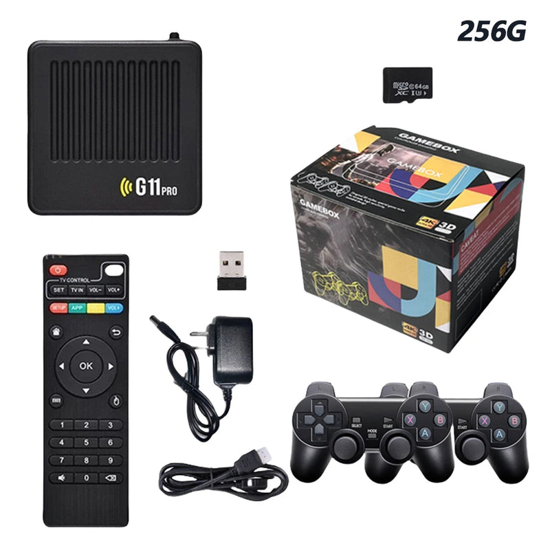 G11 Pro Retro Home Console Built in 10000+ Retro Games HD Video Game Console Plug and Play with 2.4G Wireless Dual Controllers