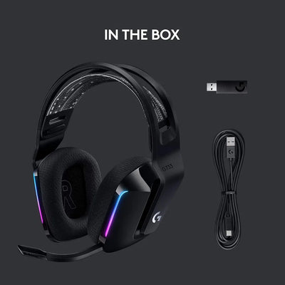 Logitech G733 LIGHTSPEED Wireless RGB Gaming Headset PRO-G DTS Headphone X 2.0 surround sound Suitable for computer gamers