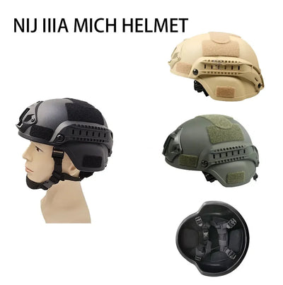 Best Protection Lightweight ISO Genuine NIJ IIIA MICH  Bulletproof Helmet For Army Combat Police Military