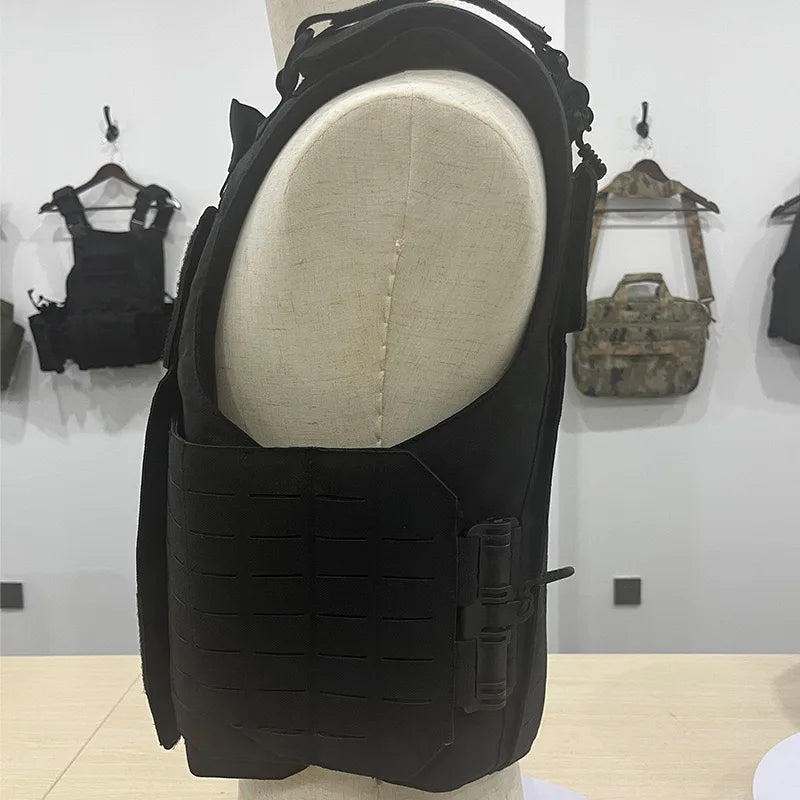 900D NIJ IIIA.44 Level Bulletproof Vest  Quick Release Carrier Combat Vest Soft Insert Anti-stap Hunting Tactical Ballistic Vest