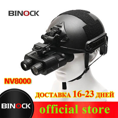 BINOCK NV8000 Best 800M 4x Infrared Thermal Monocular Binoculars Hunting Helmet Night Vision Goggles