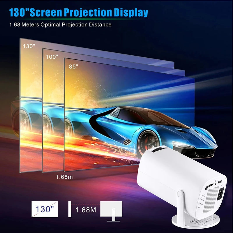 P30 Pro Mini Projector Smart Home Theater Wifi6 BT 5.0 Android 12 4k Ultra HD Mobile Projection Game Projection