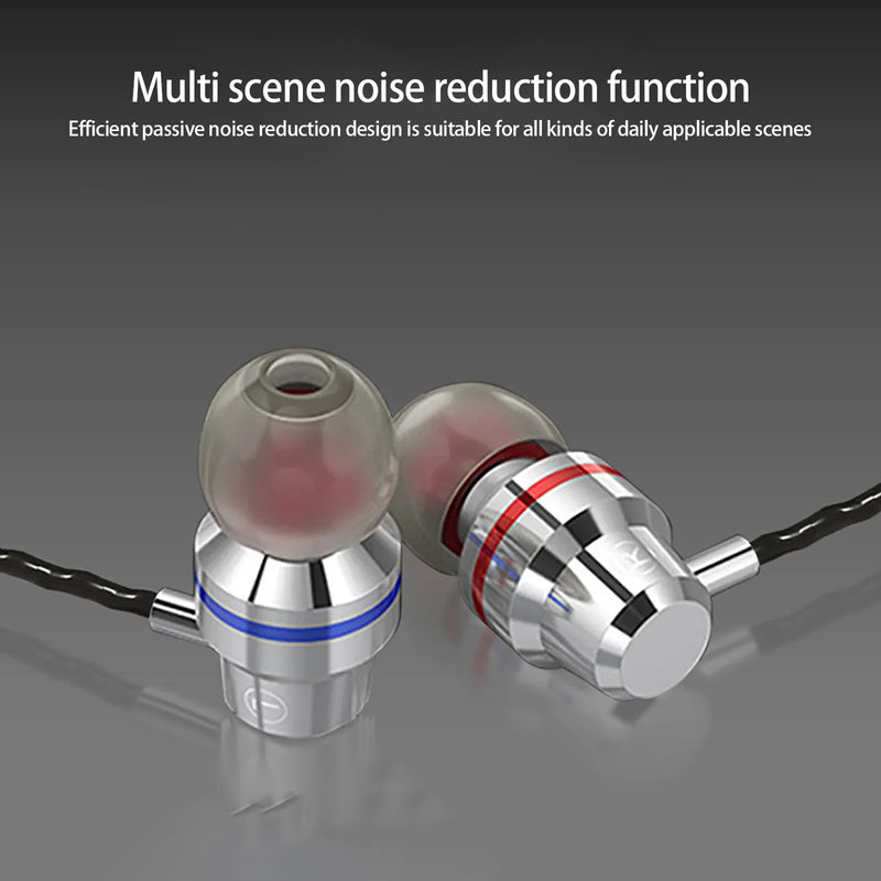 3.5mm Wired Earphone In Ear Headset Hifi Heavy Bass Earbuds Monitor Sports Headset Stereo Music Gaming Headphone With Microphone