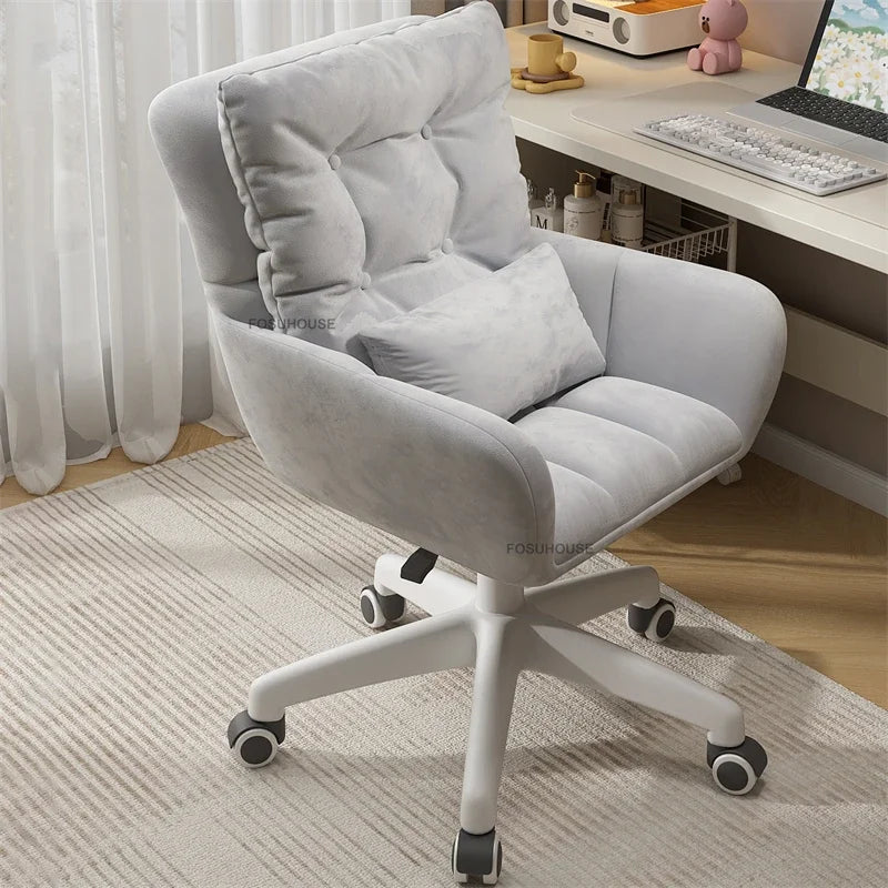 Luxury Backrest Office Chairs Lift Swivel Computer Chair Home Gaming Chair European Office Furniture Girls Bedroom Makeup Chair