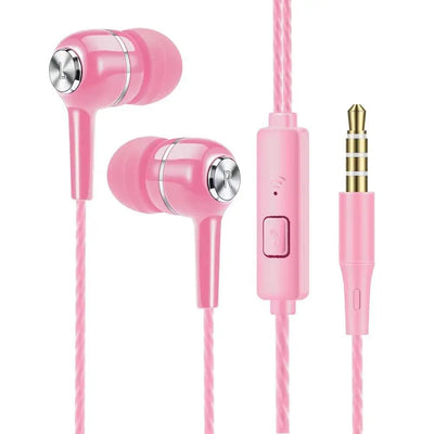 1PC Stereo In-Ear Earphone Earpiece With Microphone 3.5mm Earbuds Portable Universal HiFi Headphone for Apple/Android/Huawei