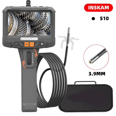 5-inch 360 ° rotating endoscope, 3.9MM  IPS endoscope inspection camera, automotive mechanical industrial endoscope