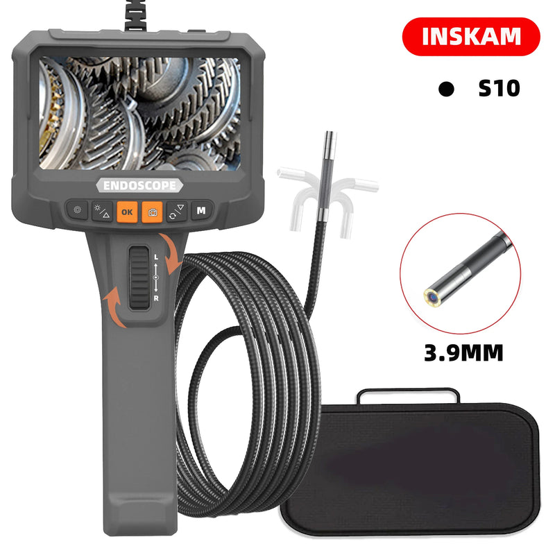 5-inch 360 ° rotating endoscope, 3.9MM  IPS endoscope inspection camera, automotive mechanical industrial endoscope