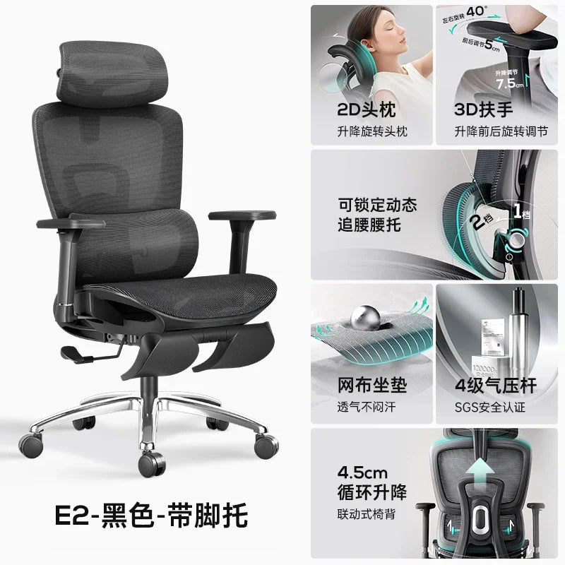 Ergonomic Recliner Gaming Chair Wivel Handrail Work Meeting Gaming Chair Recliner Silla De Escritorio Office Furniture