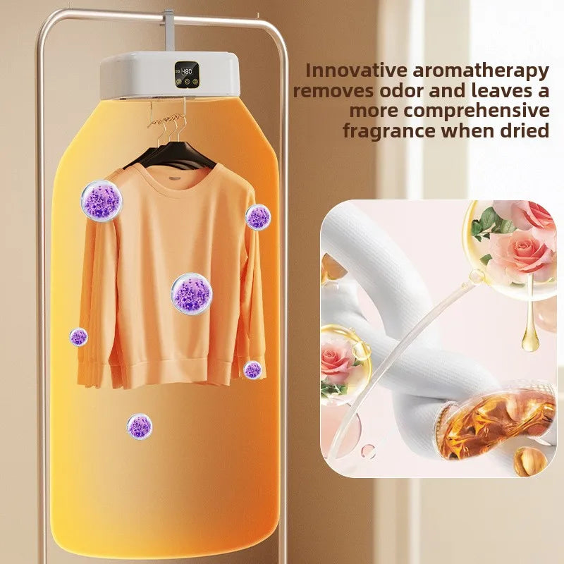 Portable Clothes Dryer Mini Dryer Machine With 360°Full Hot Air Drying Foldable Laundry Dryers Dryer Machine for Underwear Socks