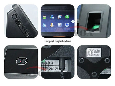 Face Facial Recognition Fingerprint TCP IP Attendance Access Control Device Biometric Time Clock Recorder No Touch Contactless