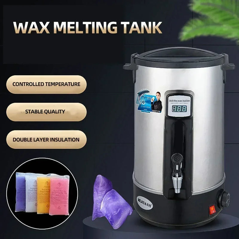 Wax Boiling Barrel Electric Wax Heater Hot Wax Machine Beans Bead Heating Melting Machine. 12L