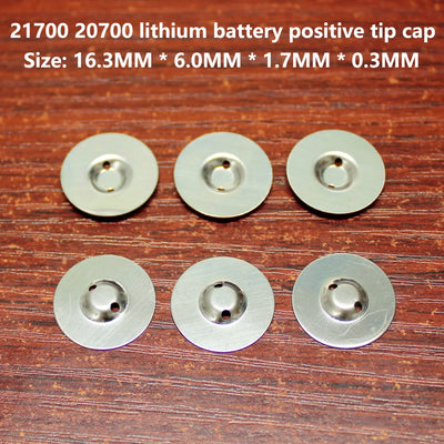 100pcs/lot 21700 Lithium battery can spot welding positive flat head cap 21700 lithium battery negative film battery accessories