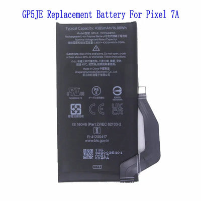 1x 4385mAh / 16.88Wh GP5JE Pixel 7A Phone Replacement Battery For HTC Google Pixel 7A 5G Batteries