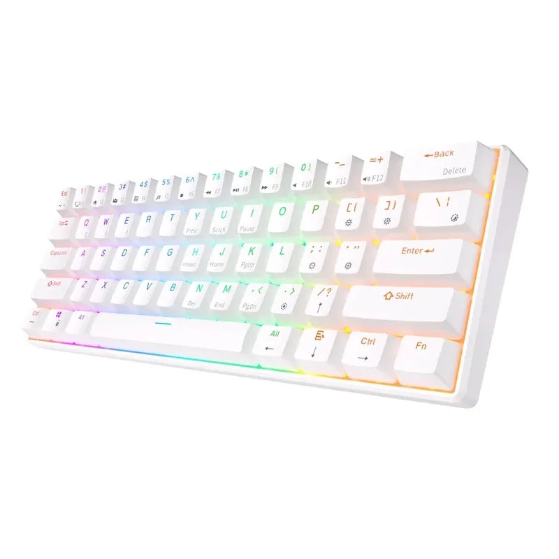 Rk Royal Kludge Rk61 2.4g Wireless Mechanical Keyboard Bluetooth Triodo 61 Rgb Backlit Mini Player Keyboard Hot Swappable