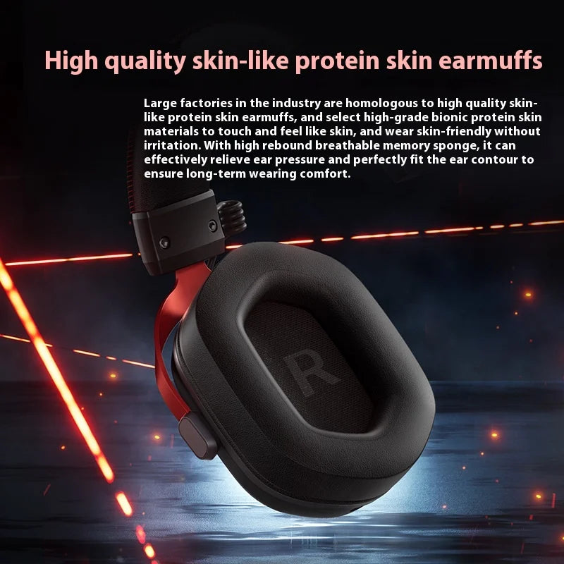 MCHOSE S9 Pro Gaming Headphone Wireless With Microphone Aluminium Alloy Low Latency Customized Gamer Headset Laptop Accessories