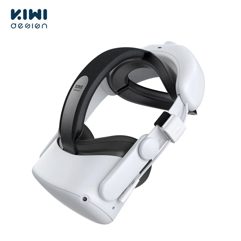 KIWI design Battery Head Strap 6400mAh for Quest 2 Power Lasting Comfort Head Strap for Meta Quest 2 VR Accessories