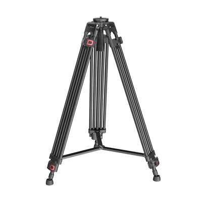 74'' Video Tripod Metal Heavy Duty Professional Tripod for Camera Camcorder Fluid Video Head Pan Tilt Damping Max Load 22lb/10kg