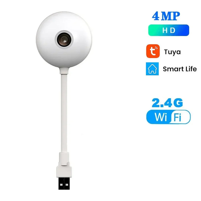 2K Tuya 4MP Mini WiFi Camera Indoor Security Camera 2 WAYS Talk for Baby Monitor Wireless IP Surveillance AI Auto Tracking Cam