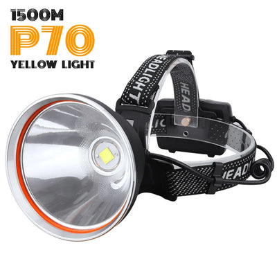 1000M Long Range Super Powerful Led Headlamp 18650 Headlight USB Rechargeable Outdoor Fishing Head Flashlight Camp Lamp