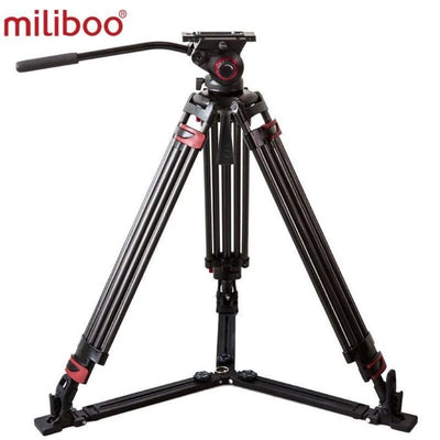 Miliboo MTT609A Professional Photography 3 Sections Tripod Stand Aluminum Alloy for Canon Nikon Sony DSLR Cameras Camcorders