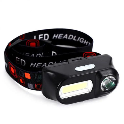 XPE+COB Portable Mini LED Headlight USB Rechargeable Using 18650 Battery Outdoor Camping Light Night Fishing Headlight