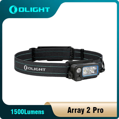 OLIght Array 2 Pro flashlight 1500 lumens headlights,USB Type-C charging,Including Headlamp Strap / Lamp Head / Battery Pack