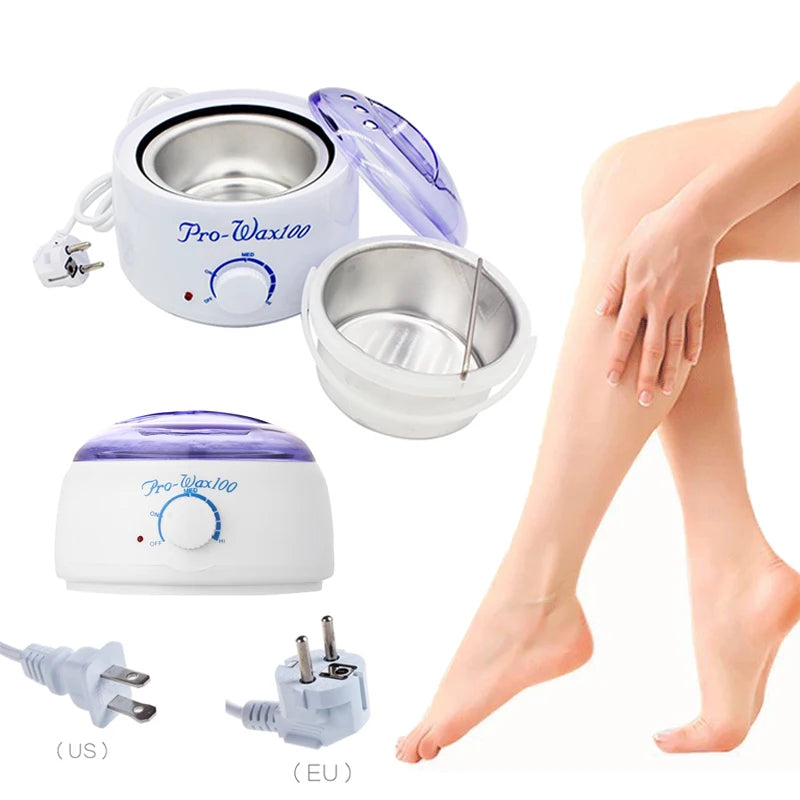 Therapy Machine Wax Warmer Portable Electric Hair Removal Kit Facial Bikini Area Armpit- Melting Pot Hot Wax Heater