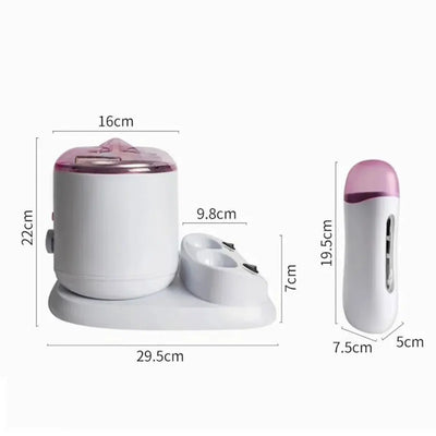 Professional Wax Cartridge Heater Waxing Roller Melt Pot Paraffin Depilatory Hair Removal Waxing Beans Cook Machine Wax Warmer