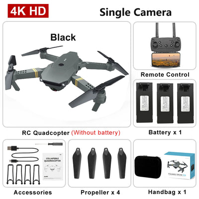 NEW RC Drone WiFi FPV Altitude Hold Foldable RC Drone with Battery 6-axis Quadcopter 4K HD Camera RC Drone Helicopter Drone Gift