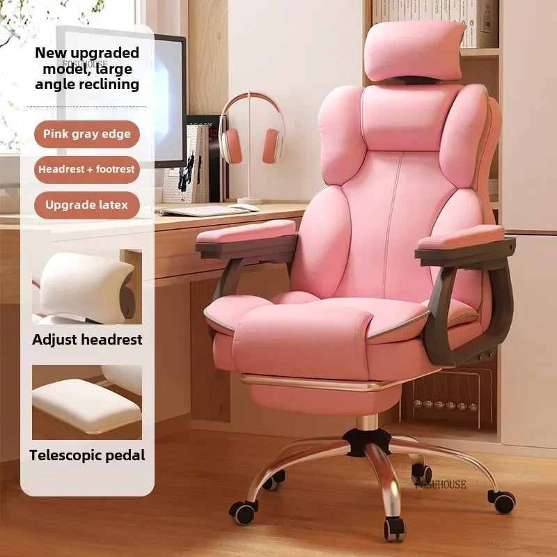 Comfortable Backrest Computer Chair Nordic Home Ergonomic Office Chairs Boss Sofa Chair Live Gaming Chair for Office Furniture