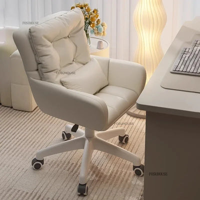 Luxury Backrest Office Chairs Lift Swivel Computer Chair Home Gaming Chair European Office Furniture Girls Bedroom Makeup Chair