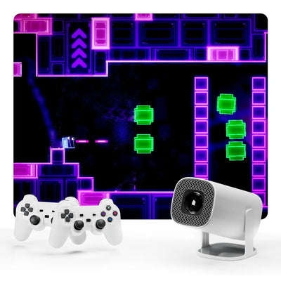 3D Game Projector P30MAX Retro Video Game Console Wireless Controller 4K ULTRA HD plug and play Android11 BT5.0 720P Home Cinema