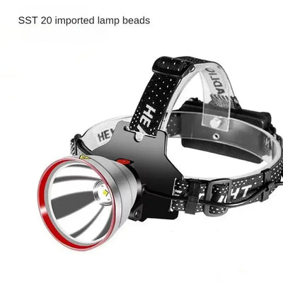 1000M Long Range Super Powerful Led Headlamp 18650 Headlight USB Rechargeable Outdoor Fishing Head Flashlight Camp Lamp