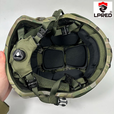 LPRED FAST 100% Aramid High Cut Ballistic Helmet Level NIJ IIIA Bulletproof FAST Helmet Army Helmet .44 with wendy 3.0 2024 NEW