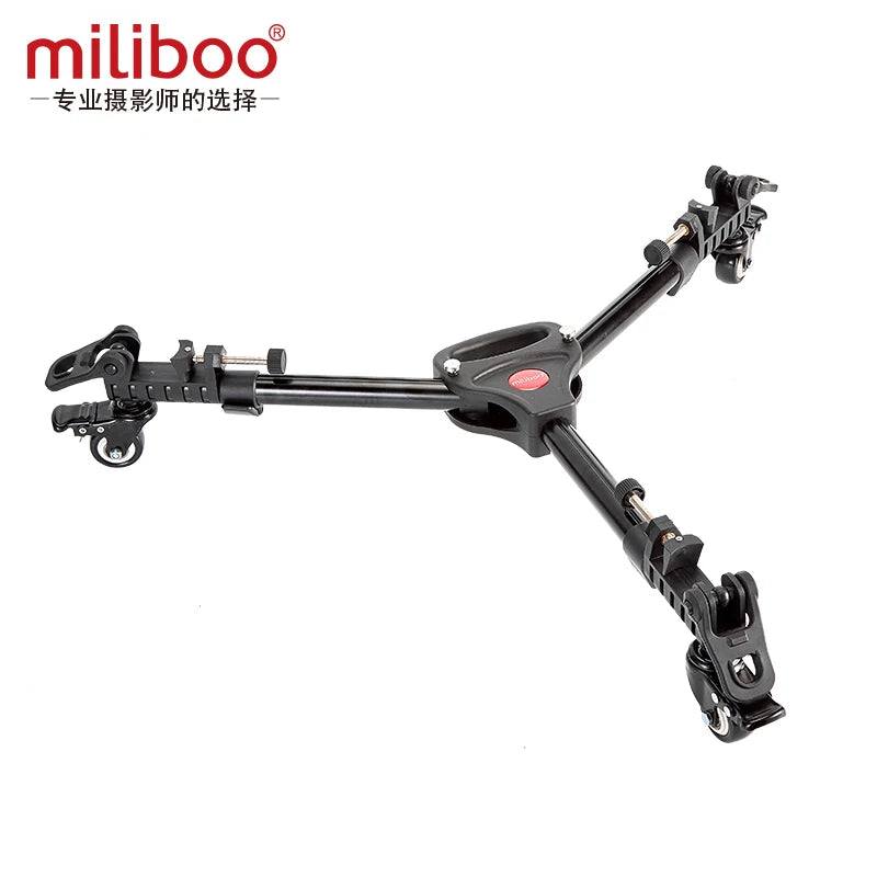 miliboo MJL01 Professional Heavy Duty Camera Tripod Dolly Wheels Adjustable Leg Kits for Canon Nikon DSLR Camera Video Stand