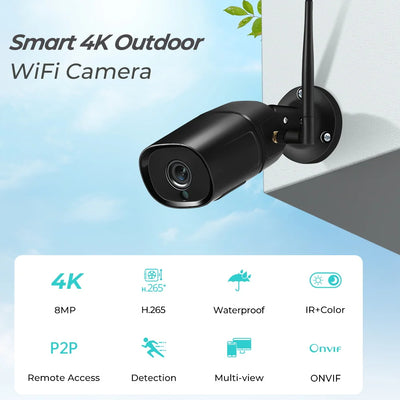 5MP HD Outdoor IP Camera 4MP 1080P WiFi Wireless Home Security Surveillance Waterproof Wi-Fi Bullet IP Video Camara