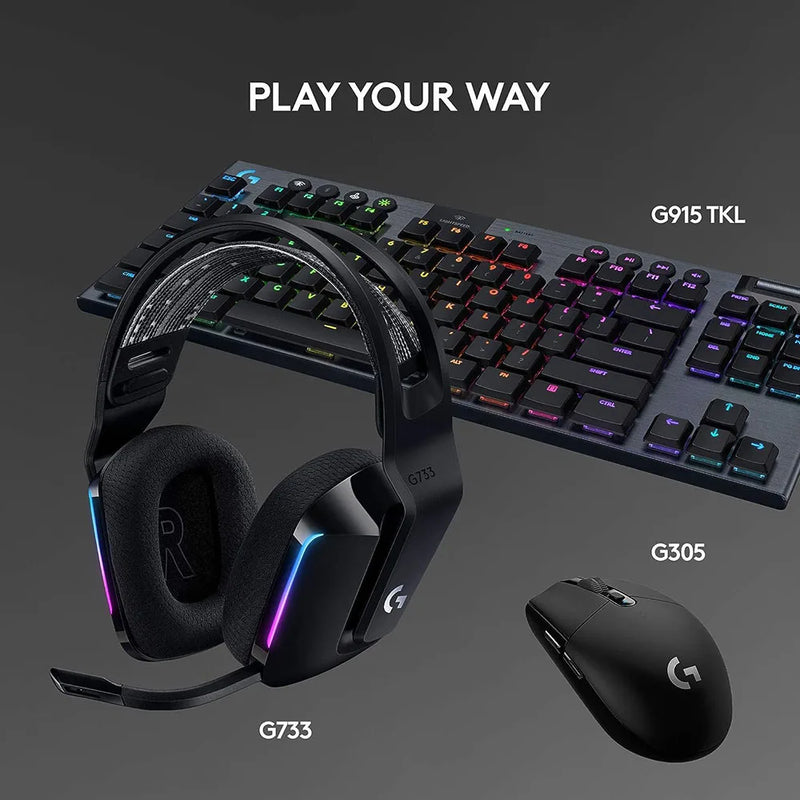 Logitech G733 LIGHTSPEED Wireless RGB Gaming Headset PRO-G DTS Headphone X 2.0 surround sound Suitable for computer gamers