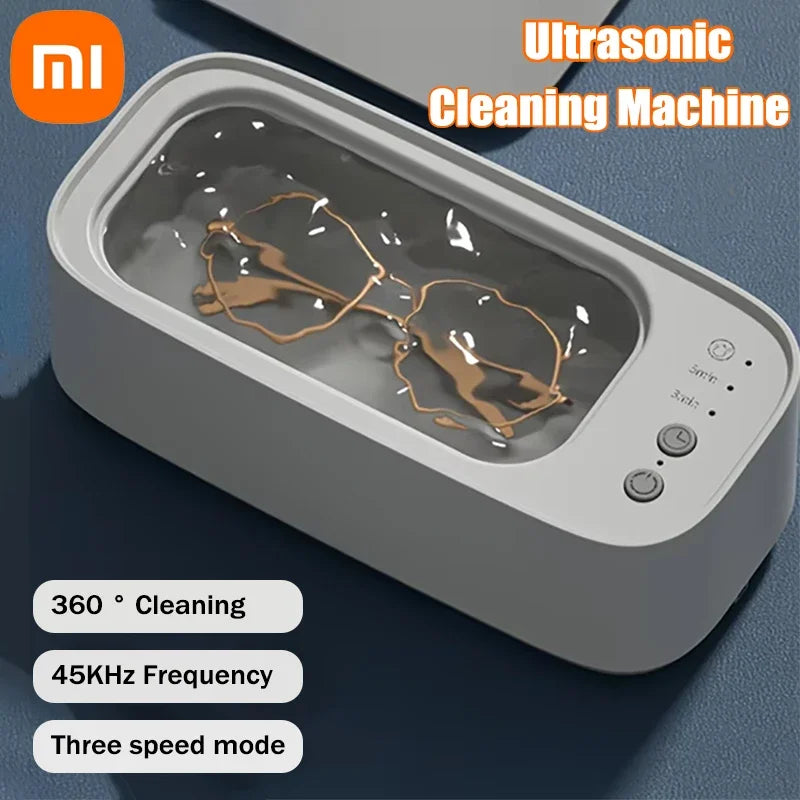 Xiaomi Ultrasonic Cleaner Portable Household Cleaning Machine Jewelry Glasses Makeup Brush High Frequency Ultrasonic Cleaning