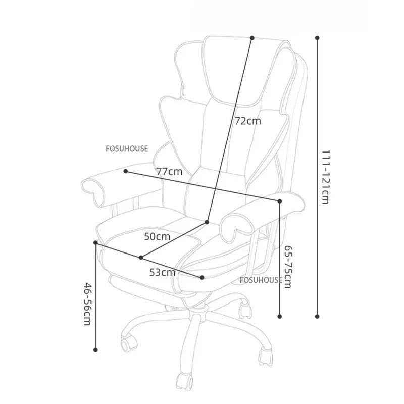 Modern Light Luxury Gaming Chair Comfortable Long-term Sitting Computer Chair Home Study Gamer Chairs Ergonomic Office Chair