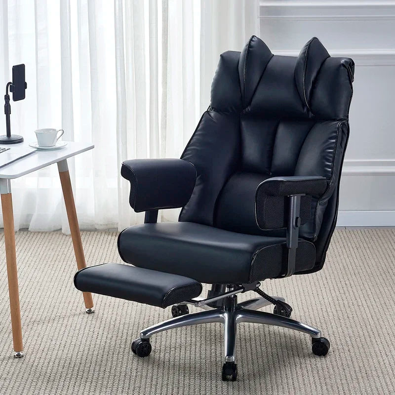 Modern Luxury Office Chair PU Leather Ergonomic Waist Support Sofa Gaming Boss Office Chair Vanity Cadeira Office Furniture LVOC