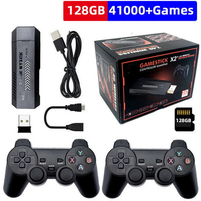 X2 Plus GD10 Pro 4K Game Stick 64G/128G HD Mini TV Retro Video Game Console With 2.4G Wireless Controller 40000+ Games Xmas Gift